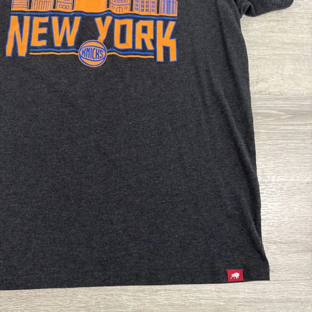 New York Knicks Shirt NYC Skyline Sportiqe Men’s Black XL Cotton Blend Tee